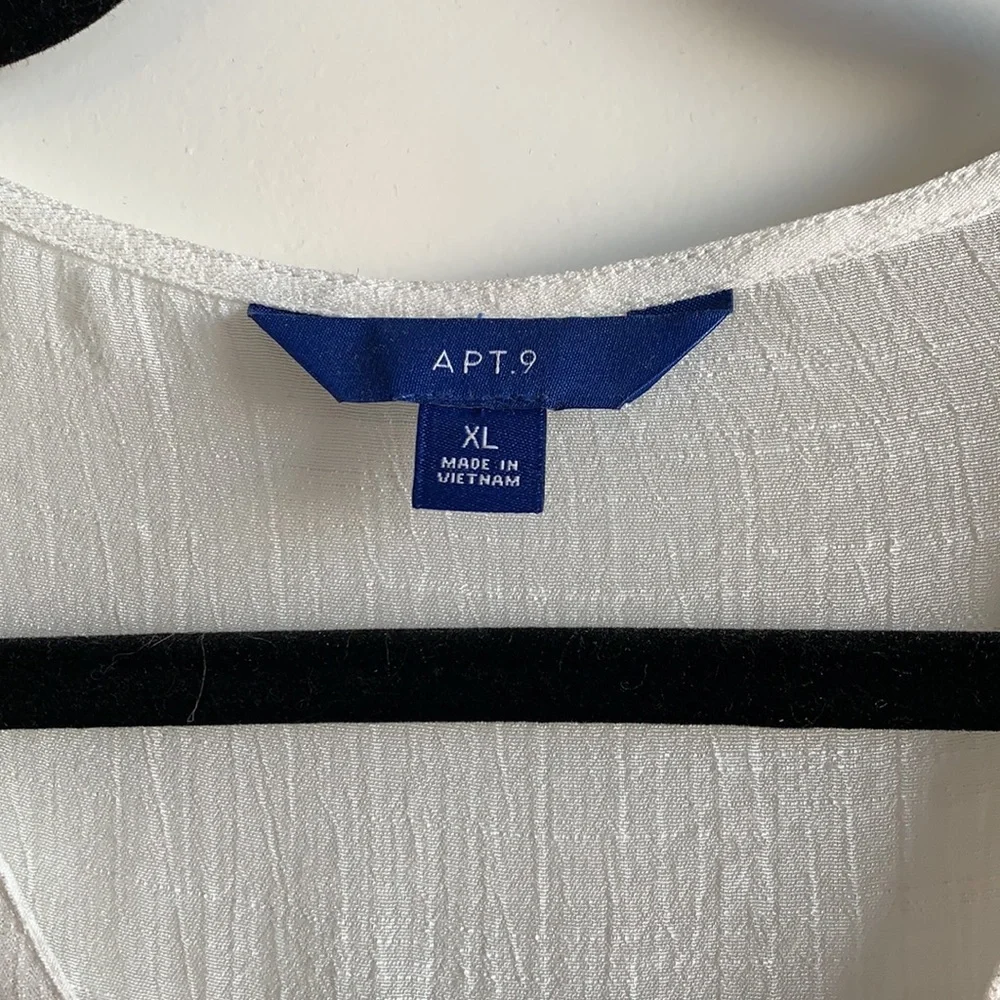Button/Tie Front Top - Picture 2 of 5